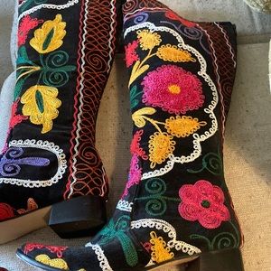 Embroidered boots
